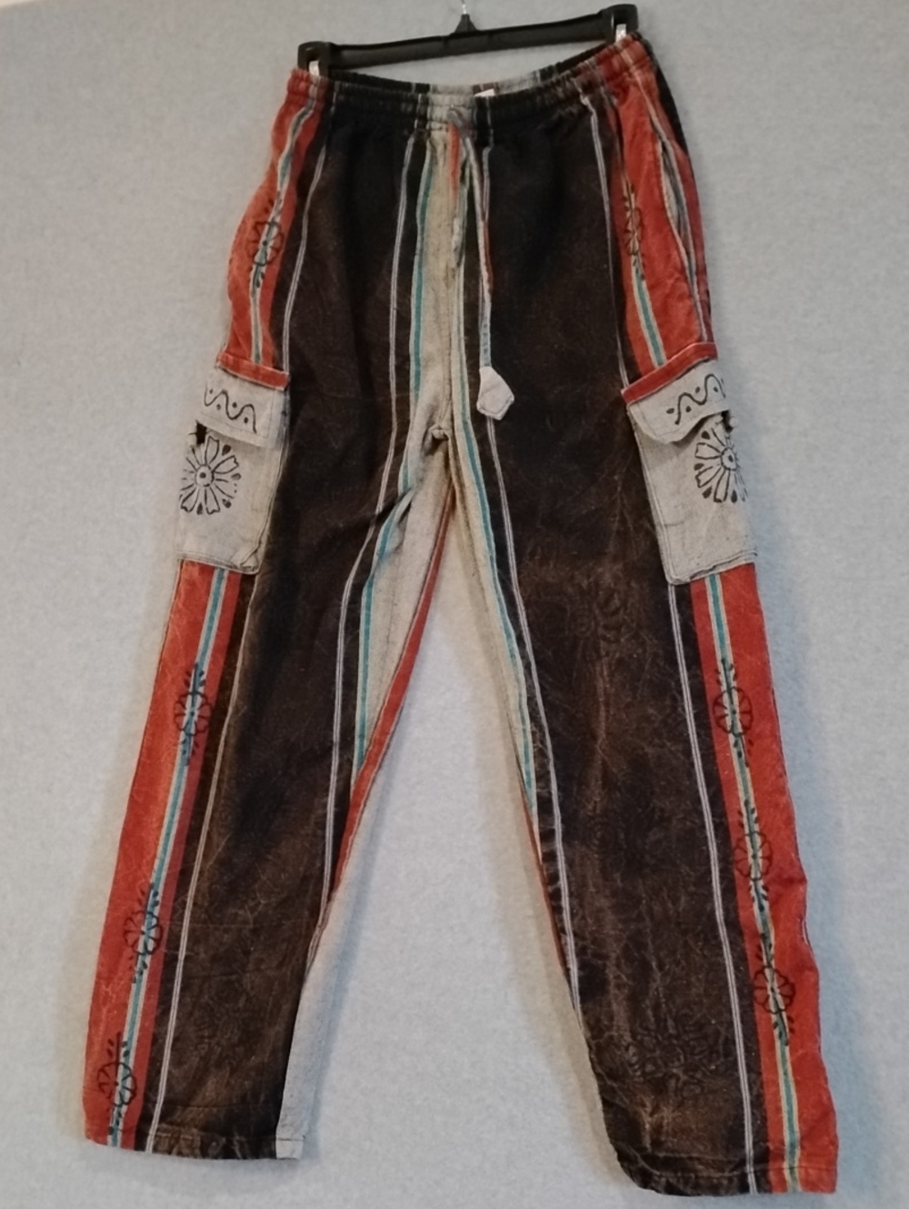 Striped Gypsy Rose Boho Cargo Pants
